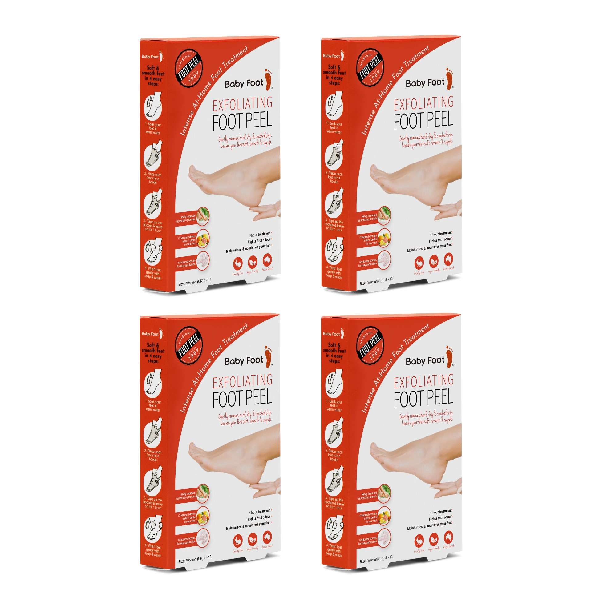 Baby Foot® Lavender Foot Peel 4 Pack <span class="package">(Buy 3, Get 4)</span>