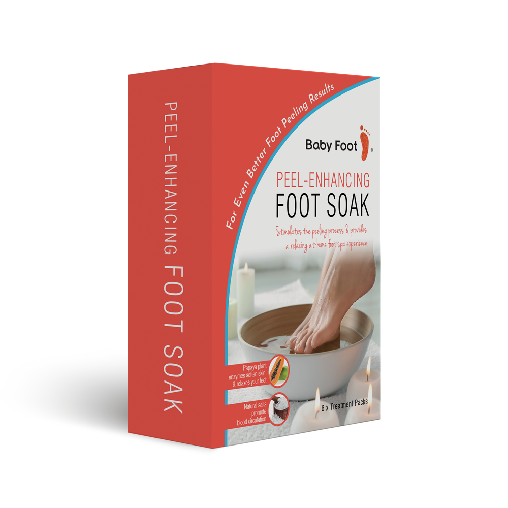 Baby Foot Soak-6-treatment pack, 100% Natural Salts with Papaya Plant Enzymes